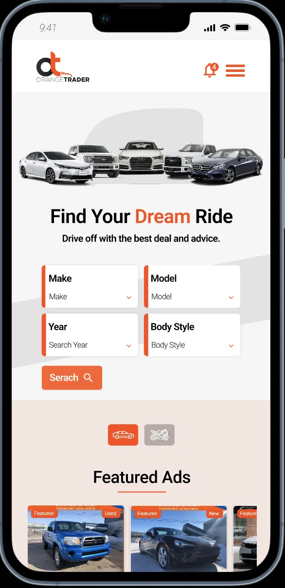 Orange Traders app preview